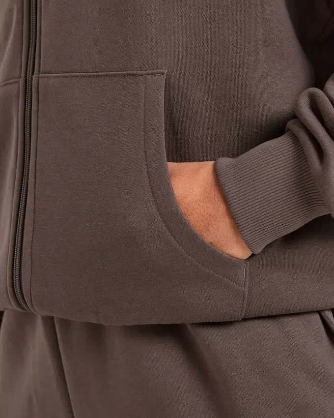 Lifestyle Oversized Zip Up Hoodie
