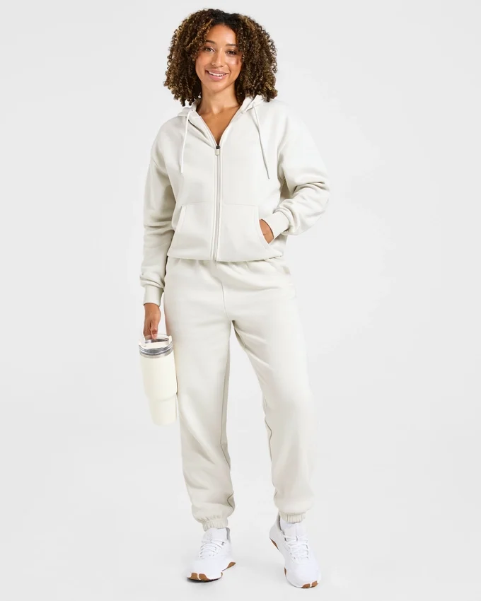 Lifestyle Oversized Zip Up Hoodie