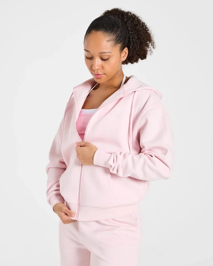 Lifestyle Oversized Zip Up Hoodie
