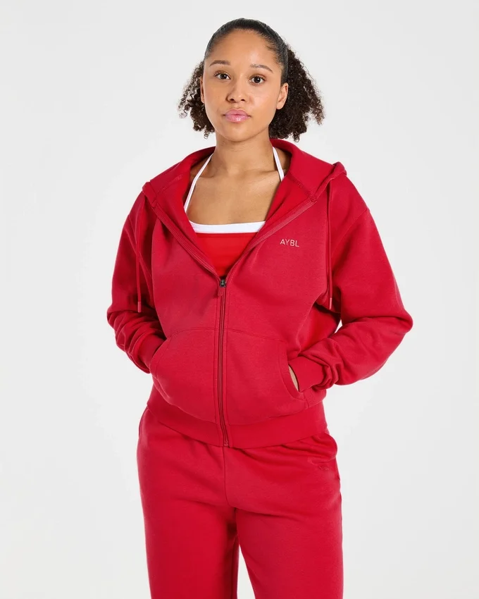 Lifestyle Oversized Zip Up Hoodie