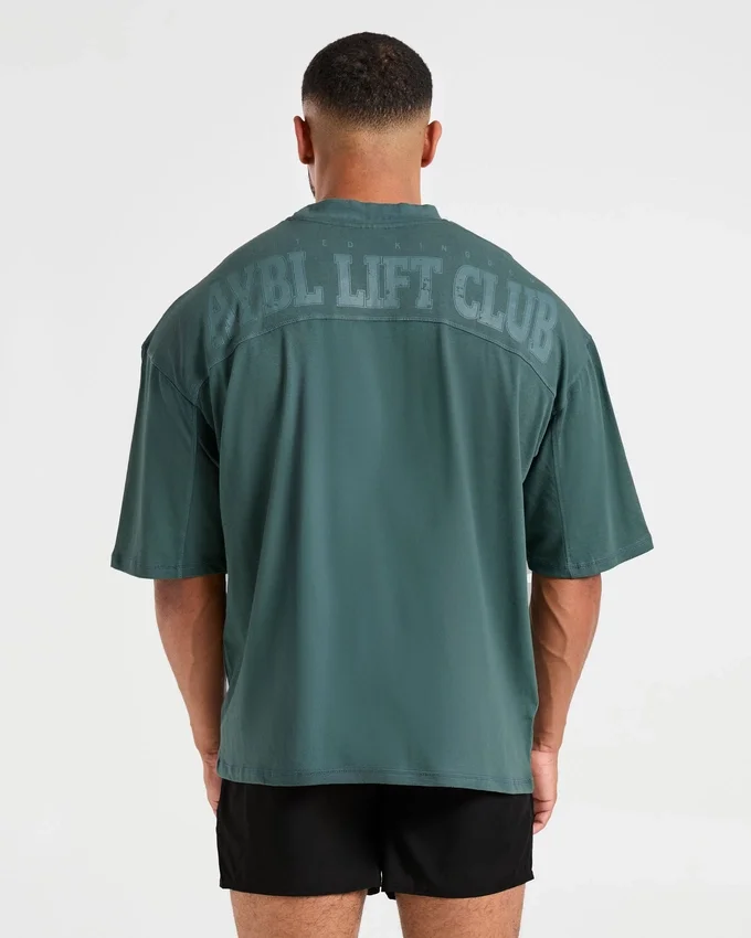 Lift Club Distressed Oversized T Shirt
