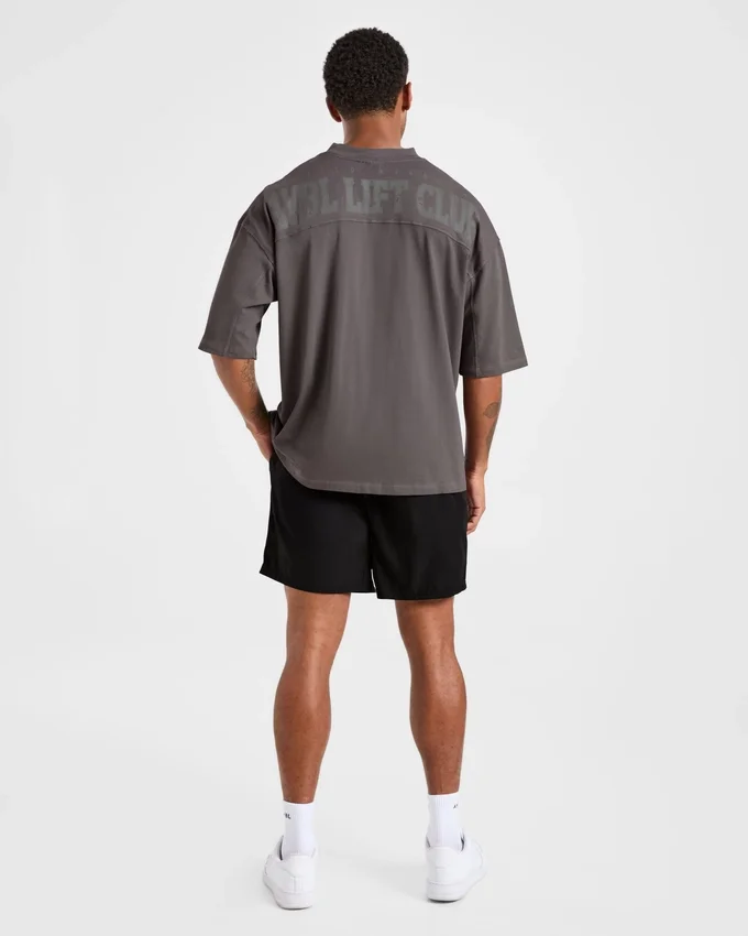 Lift Club Distressed Oversized T Shirt