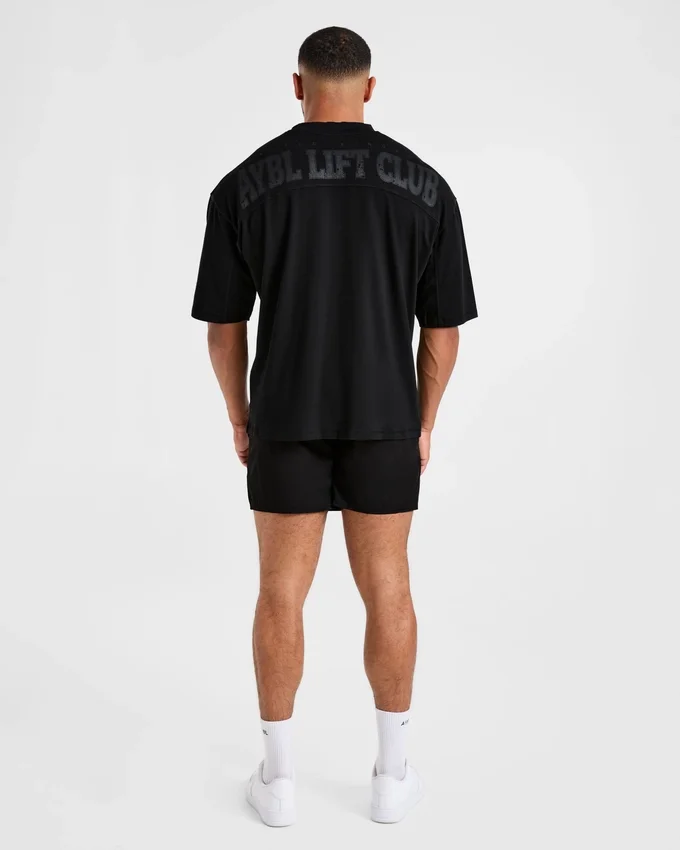 Lift Club Distressed Oversized T Shirt