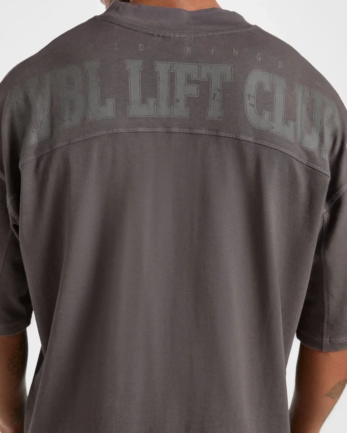 Lift Club Distressed Oversized T Shirt