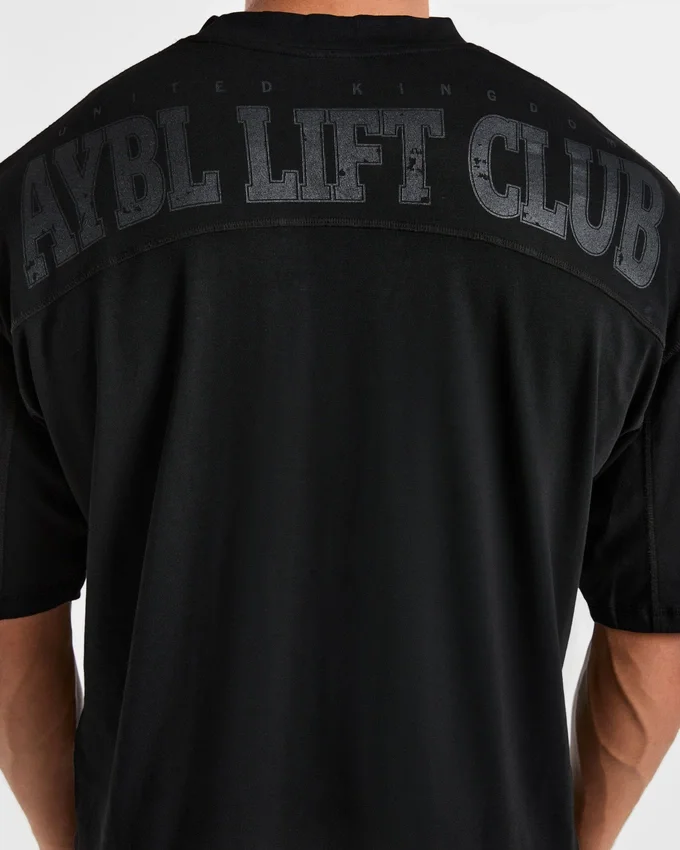 Lift Club Distressed Oversized T Shirt