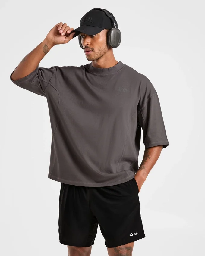 Lift Club Distressed Oversized T Shirt