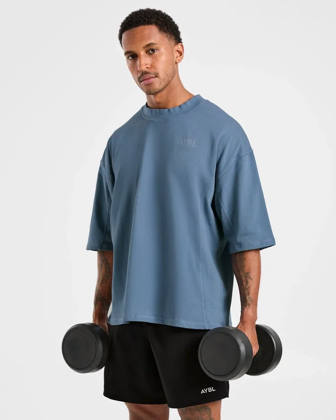 Lift Club Distressed Oversized T Shirt