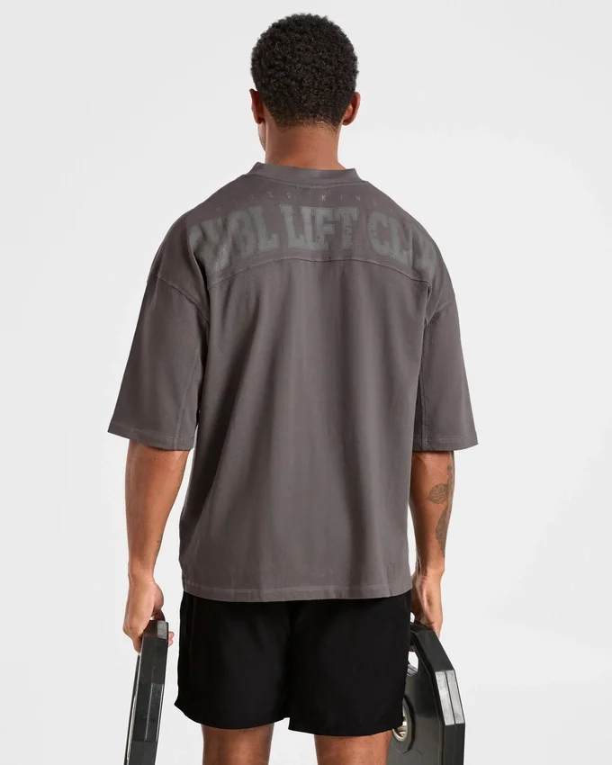 Lift Club Distressed Oversized T Shirt