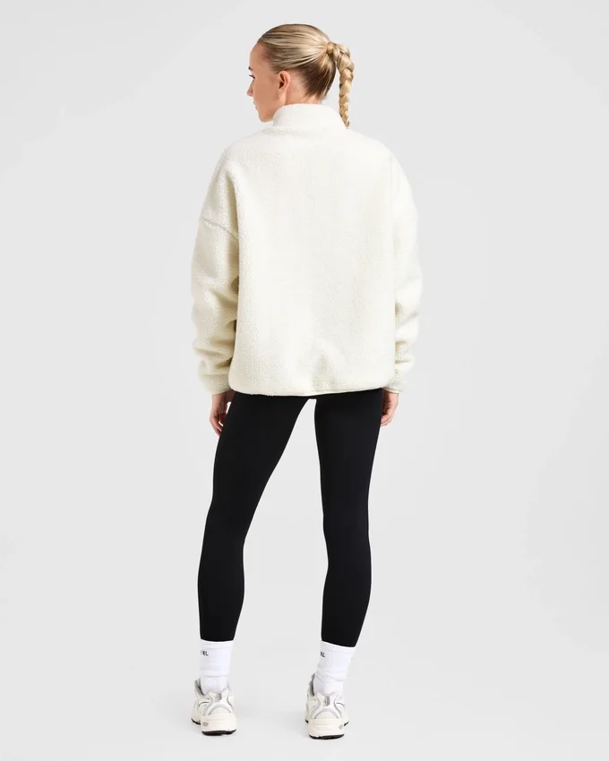 Oversized Zip Up Fleece Jacket
