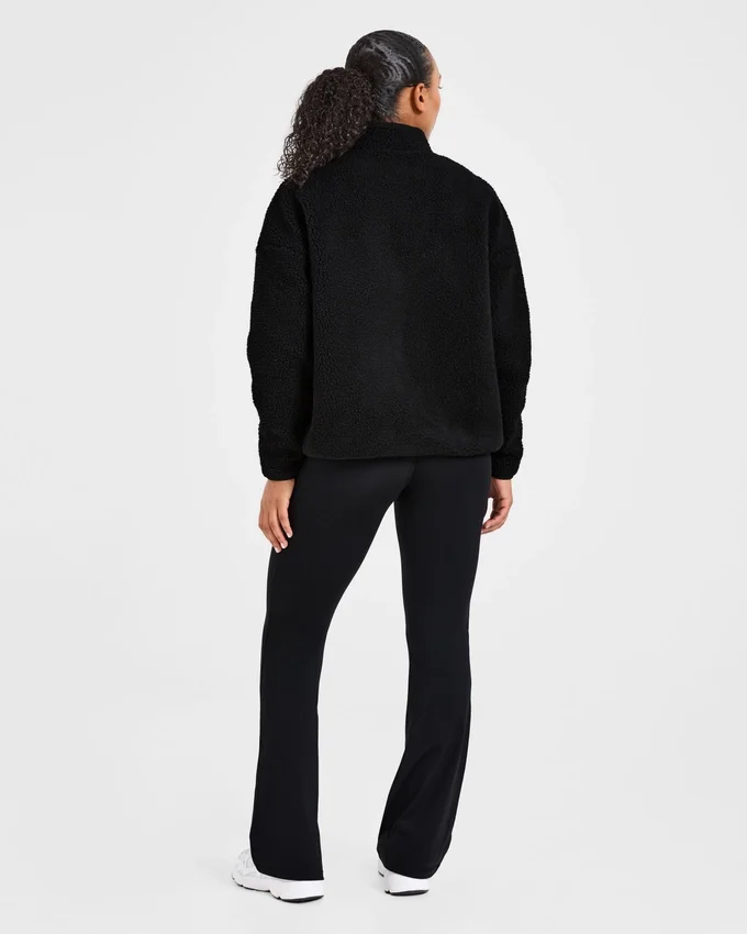 Oversized Zip Up Fleece Jacket
