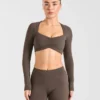 Physique Long Sleeve Crop Top