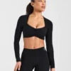 Physique Long Sleeve Crop Top