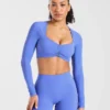 Physique Long Sleeve Crop Top