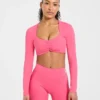 Physique Long Sleeve Crop Top