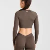 Physique Long Sleeve Crop Top