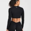Physique Long Sleeve Crop Top