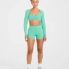 Physique Long Sleeve Crop Top