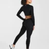 Physique Long Sleeve Crop Top