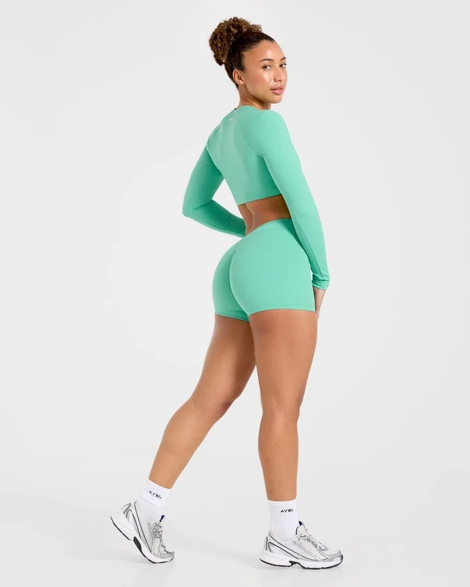 Physique Long Sleeve Crop Top