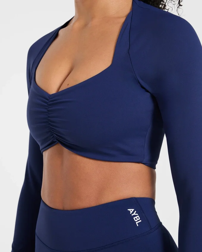 Physique Long Sleeve Crop Top