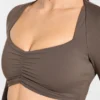 Physique Long Sleeve Crop Top