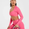 Physique Long Sleeve Crop Top