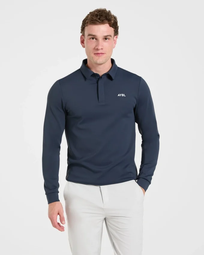 Precision Longsleeve Collared Pullover