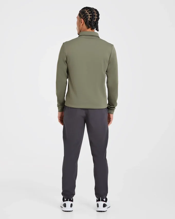 Precision Longsleeve Collared Pullover