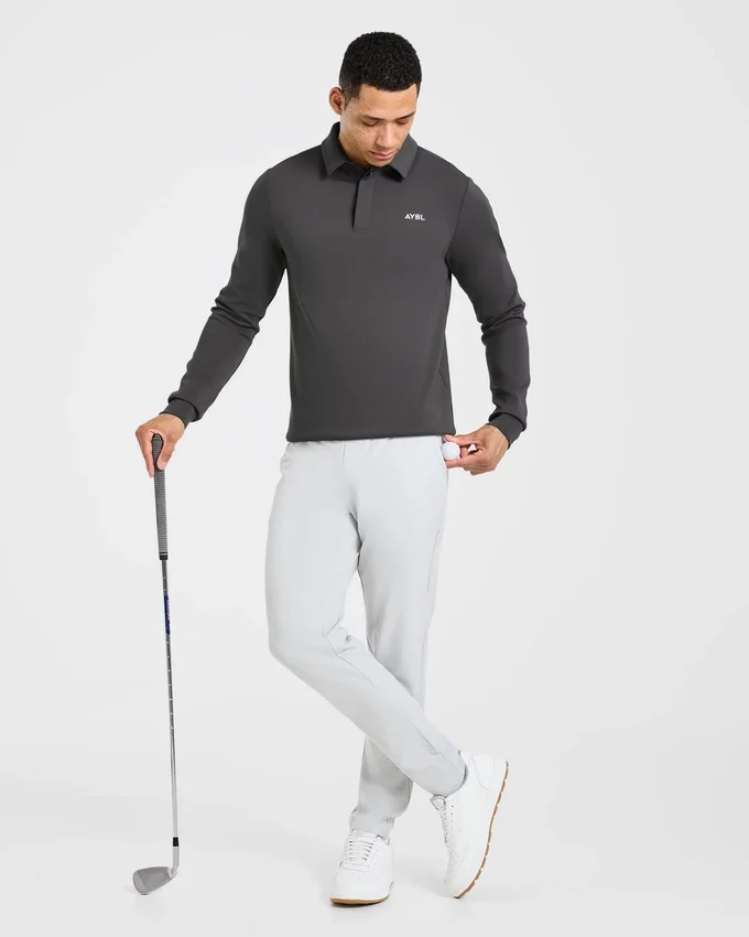 Precision Longsleeve Collared Pullover
