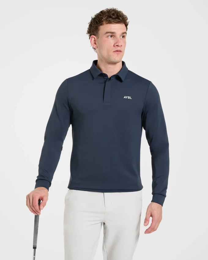 Precision Longsleeve Collared Pullover