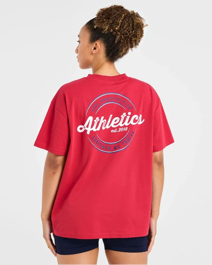 Retro Athletics Club Oversized T Shirt