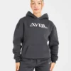 Retro Embroidered Oversized Hoodie