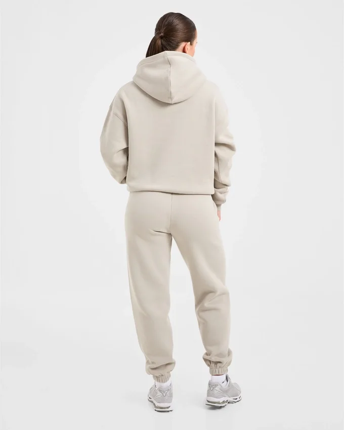 Retro Embroidered Oversized Hoodie