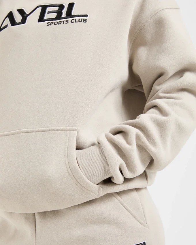 Retro Embroidered Oversized Hoodie
