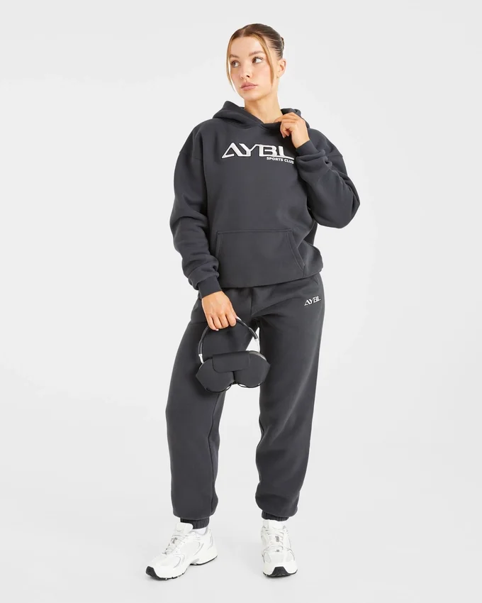 Retro Embroidered Oversized Hoodie