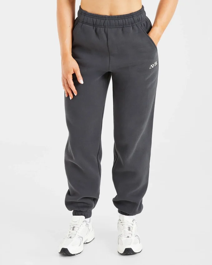 Retro Embroidered Oversized Joggers