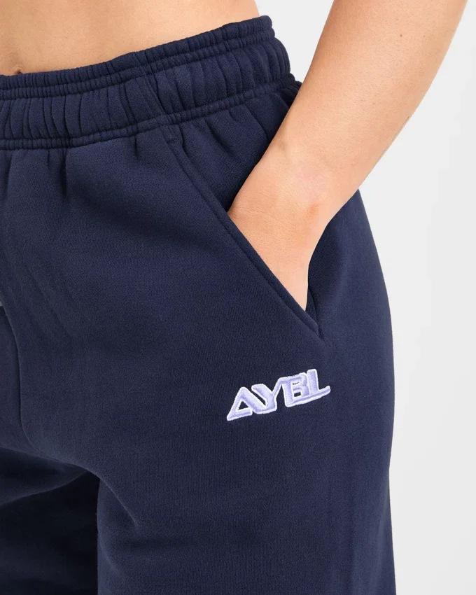 Retro Embroidered Oversized Joggers