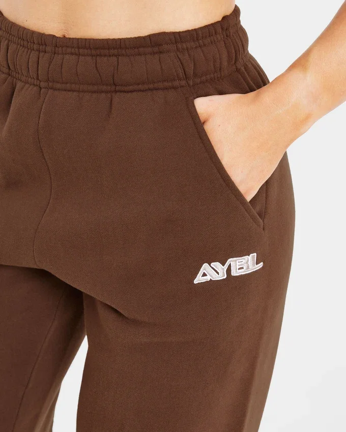Retro Embroidered Oversized Joggers