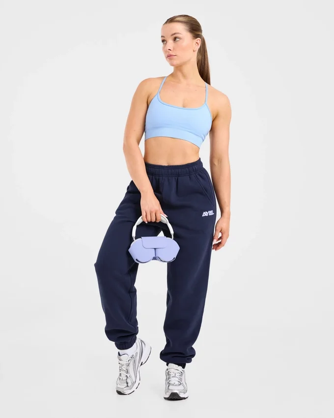 Retro Embroidered Oversized Joggers
