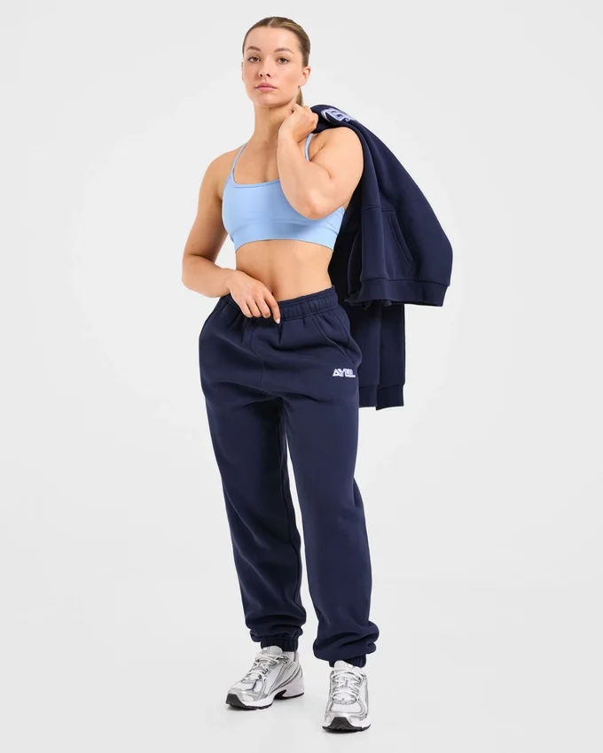 Retro Embroidered Oversized Joggers