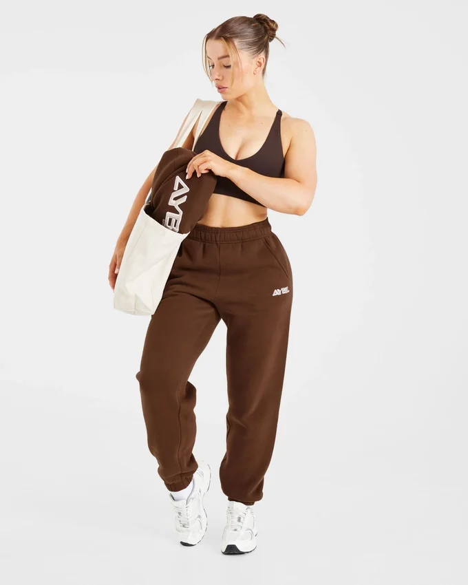 Retro Embroidered Oversized Joggers