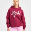 Script Embroidered Oversized Hoodie