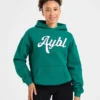 Script Embroidered Oversized Hoodie