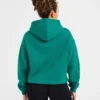 Script Embroidered Oversized Hoodie