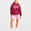Script Embroidered Oversized Hoodie