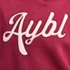 Script Embroidered Oversized Hoodie