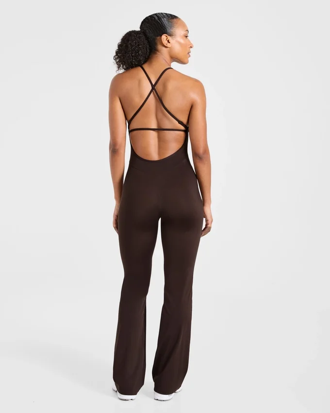 Sculpt Backless Flared All In One