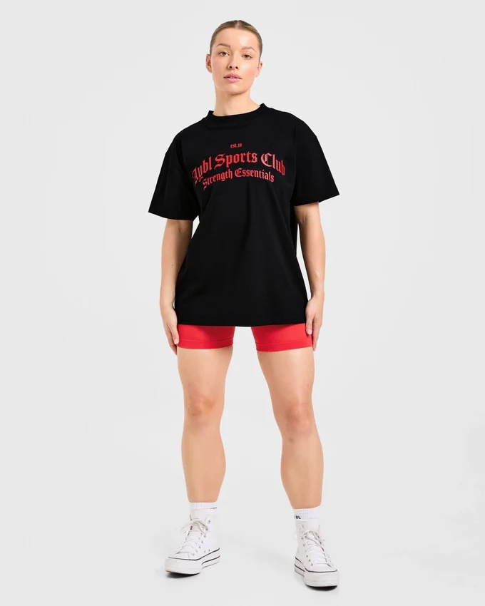 Sports Club Gothic Oversized T Shirt