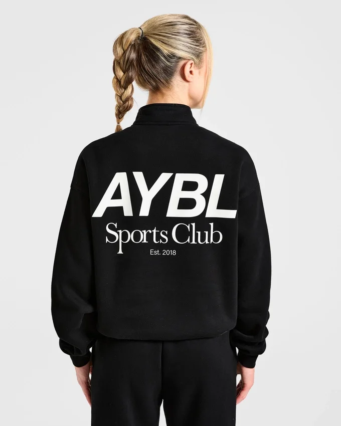Sports Club Oversized 1/4 Zip Pullover