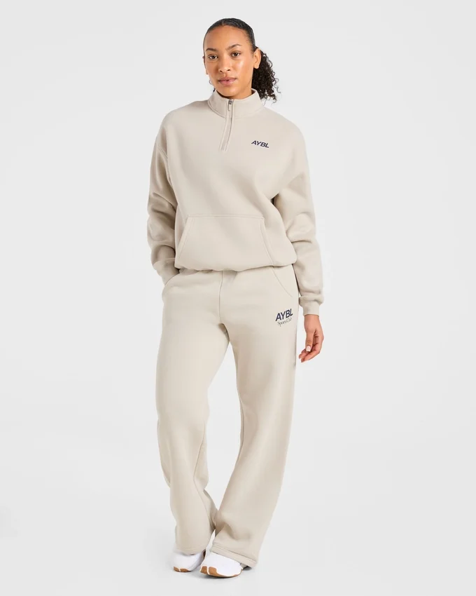 Sports Club Oversized 1/4 Zip Pullover